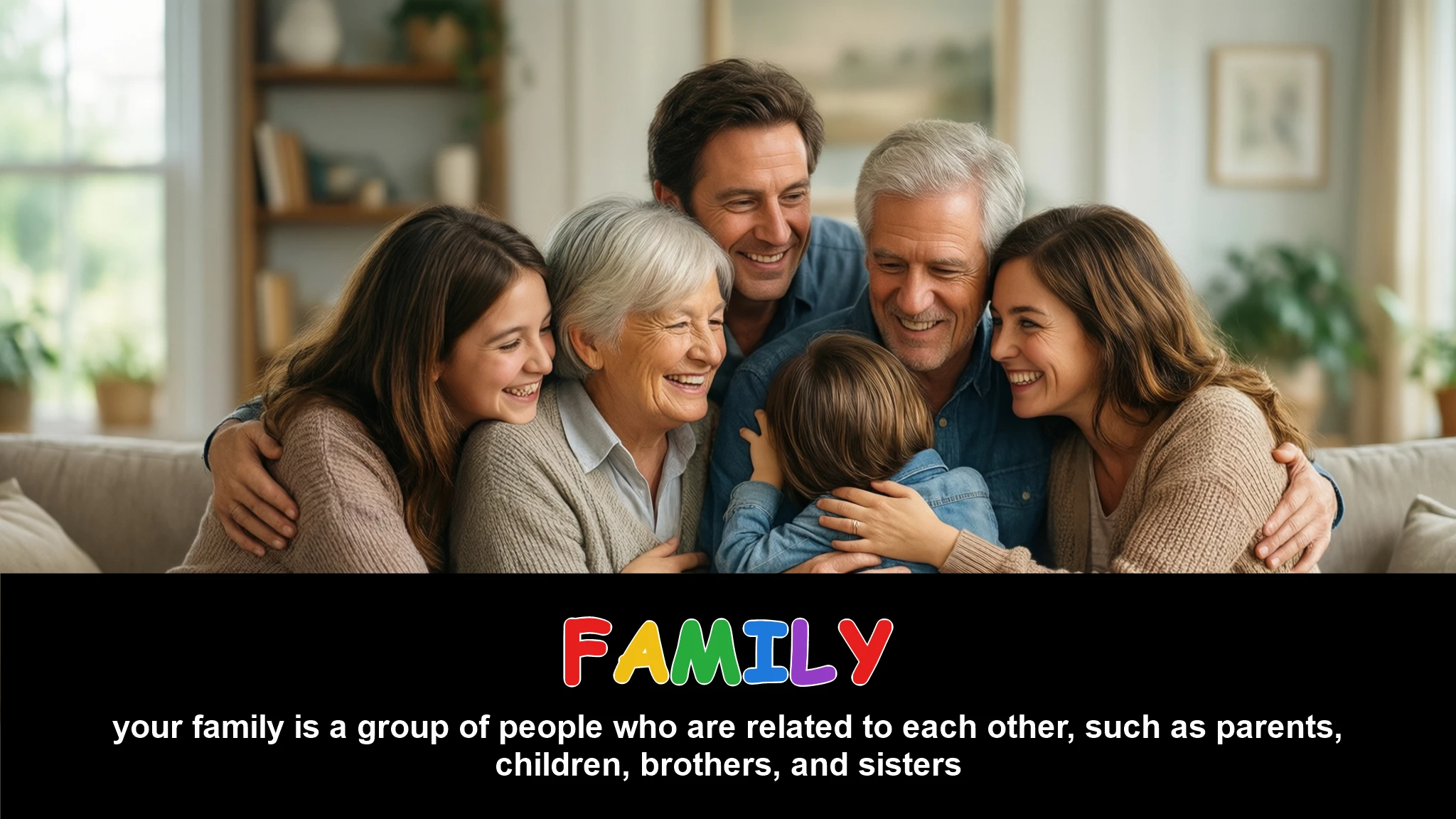 English Illustration for family